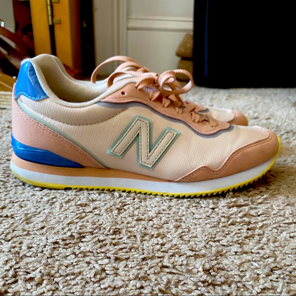 Multi color new balance sneakers